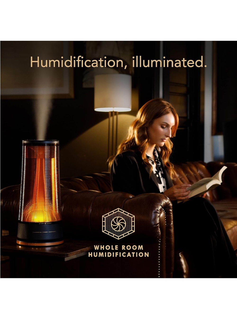 Brand New Vornado LUCERNA 3 Alchemy Ultrasonic Cool Mist Humidifier w Ambient Li